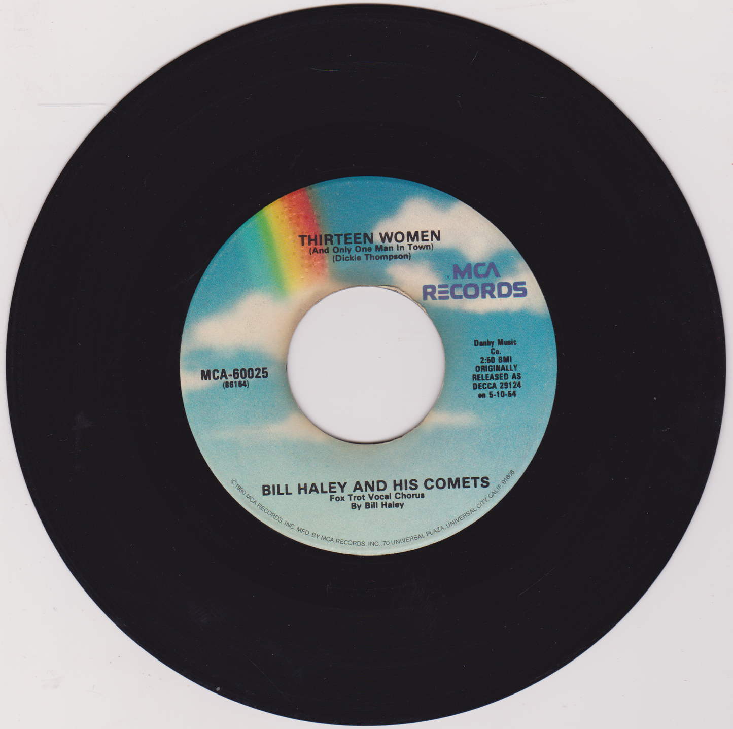 Bill Haley And His Comets – (We're Gonna) Rock Around The Clock (MCA) 7" US vinyl single VG/- RE