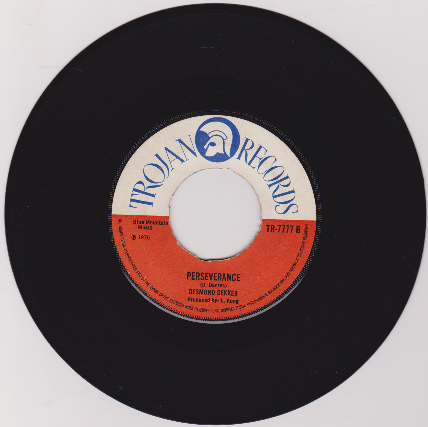 Desmond Dekker – You Can Get It If You Really Want (Trojan 1970) 7" vinyl single G+/- jukebox centre