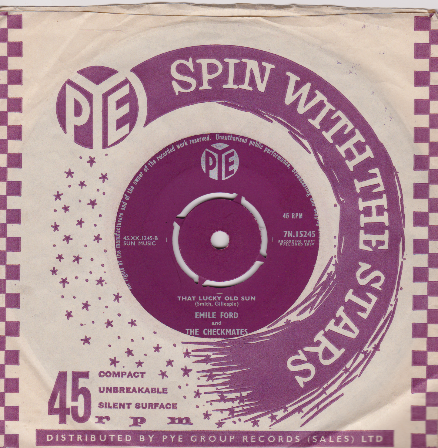 Emile Ford – On A Slow Boat To China (Pye 1960) 7" vinyl single VG/VG