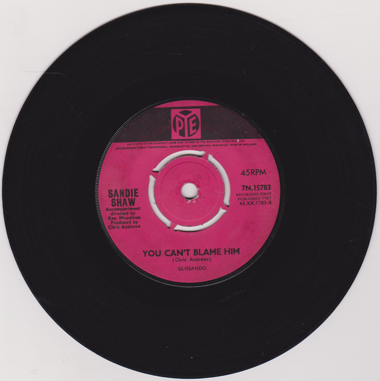 Sandie Shaw - I'll Stop At Nothing (Pye, 1965) 7" vinyl single G+/-