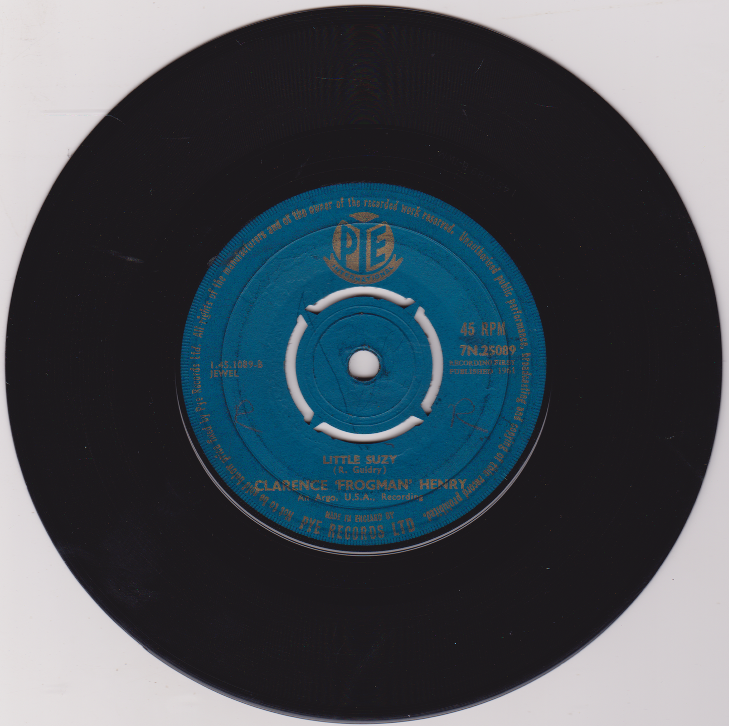 Clarence "Frogman" Henry – You Always Hurt The One You Love (Pye 1961) 7" vinyl single VG/-