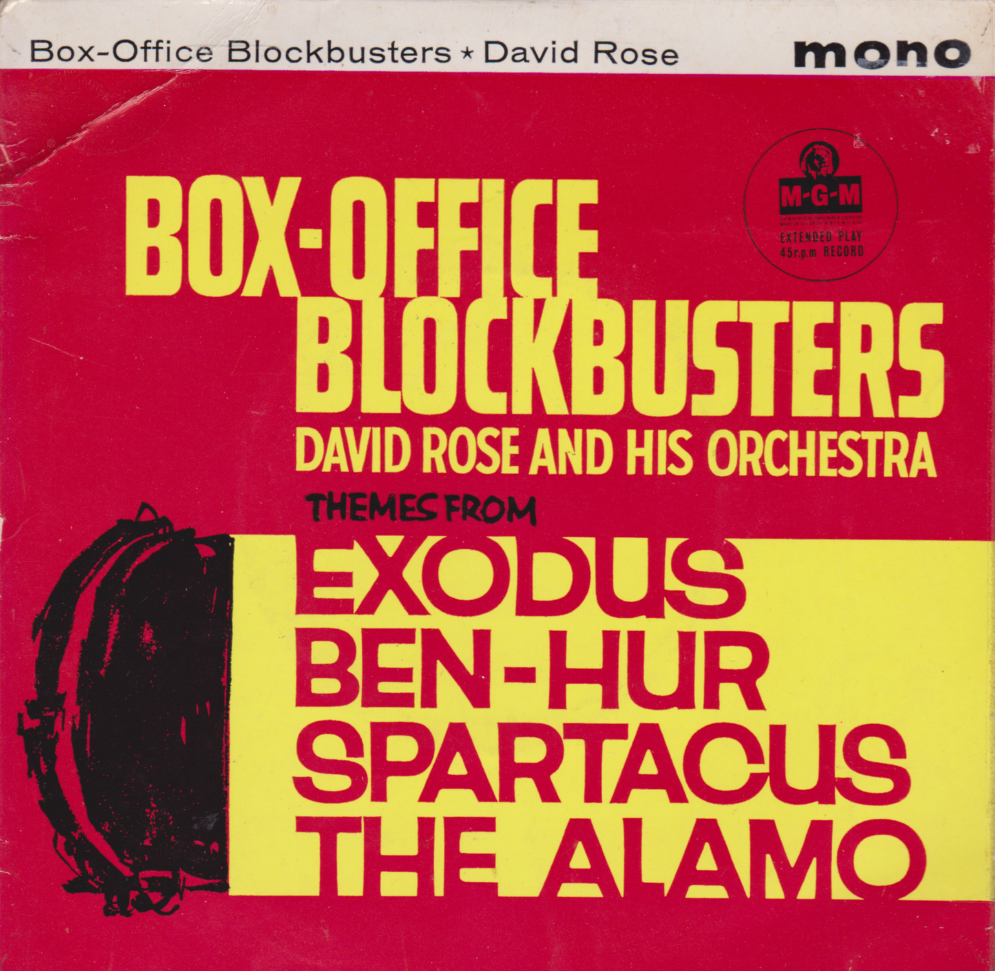 David Rose & His Orchestra – Box-Office Blockbusters (MGM 1961) 7" vinyl EP VG/VG