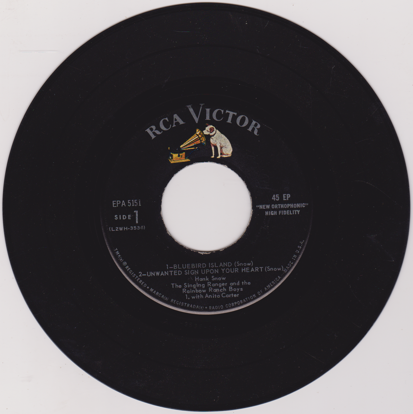 Hank Snow - Music Makin' (RCA Victor 1960) 7" vinyl EP US VG/G+