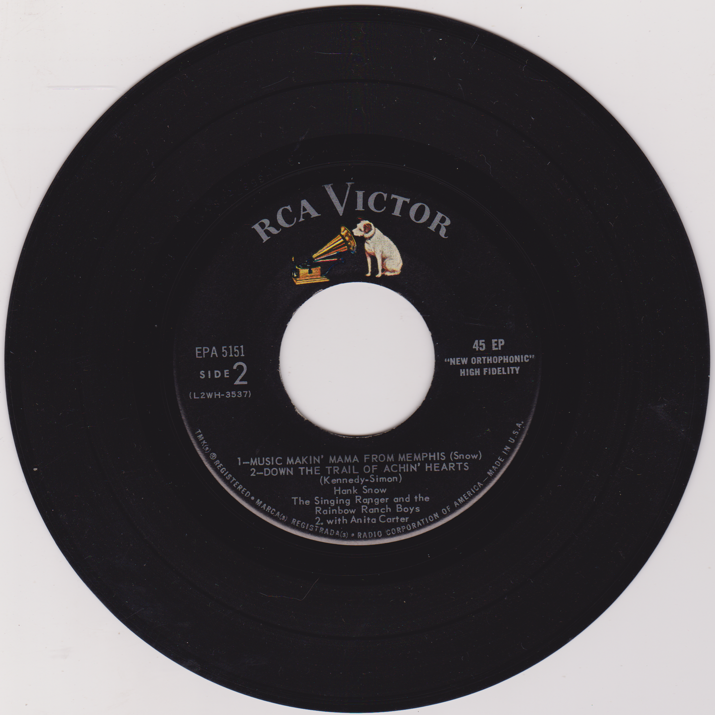 Hank Snow - Music Makin' (RCA Victor 1960) 7" vinyl EP US VG/G+