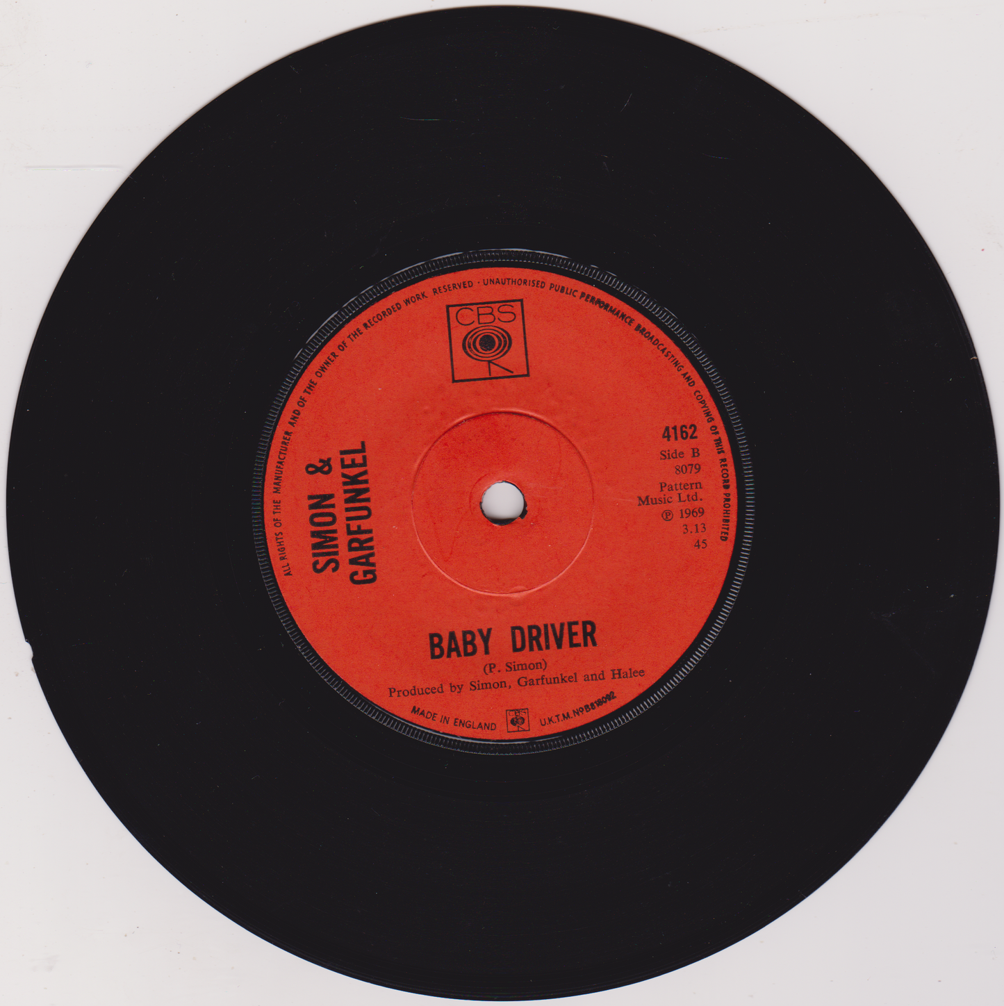 Simon & Garfunkel – The Boxer (CBS 1969) 7" vinyl single VG/-