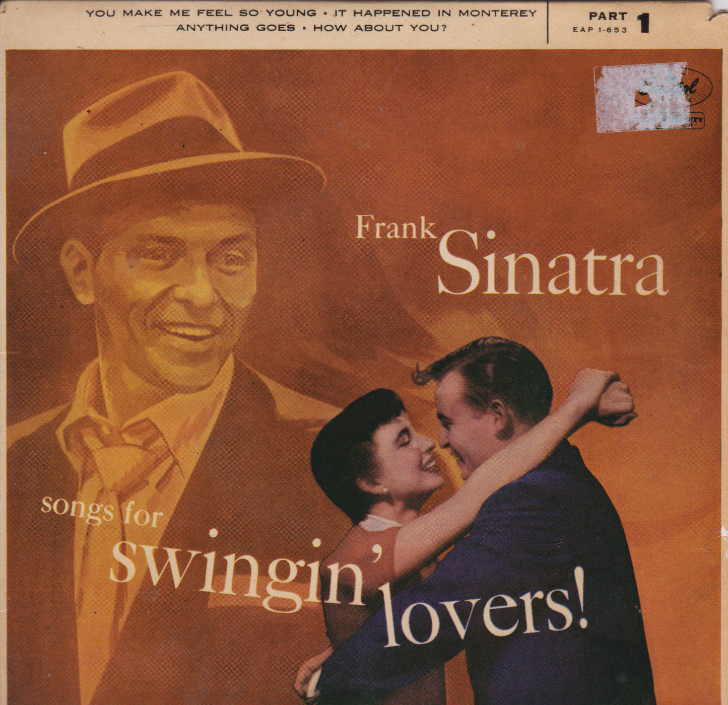 Frank Sinatra – Songs For Swingin' Lovers (Part 1) (Capitol 1956) 7" vinyl EP VG/VG