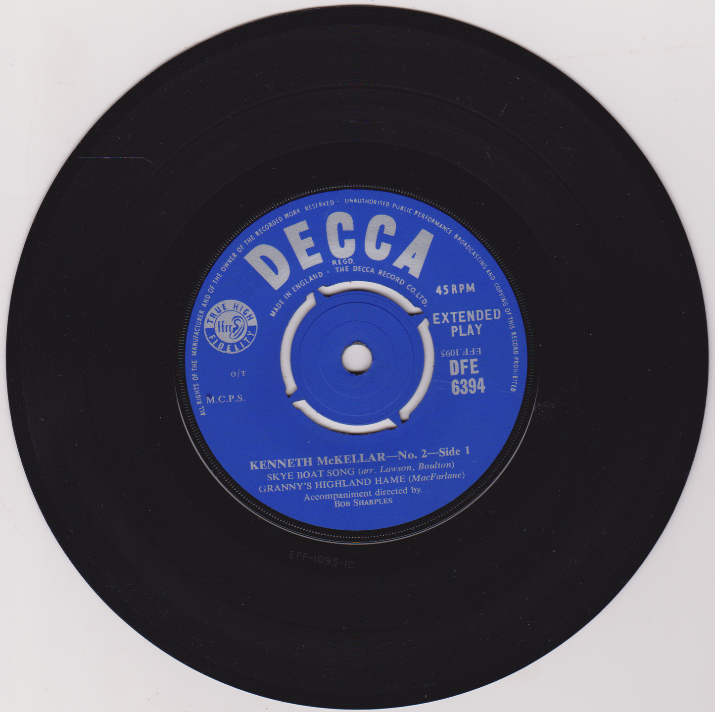 Kenneth McKellar - No. 2 (Decca, 1960) 7" vinyl EP VG/VG