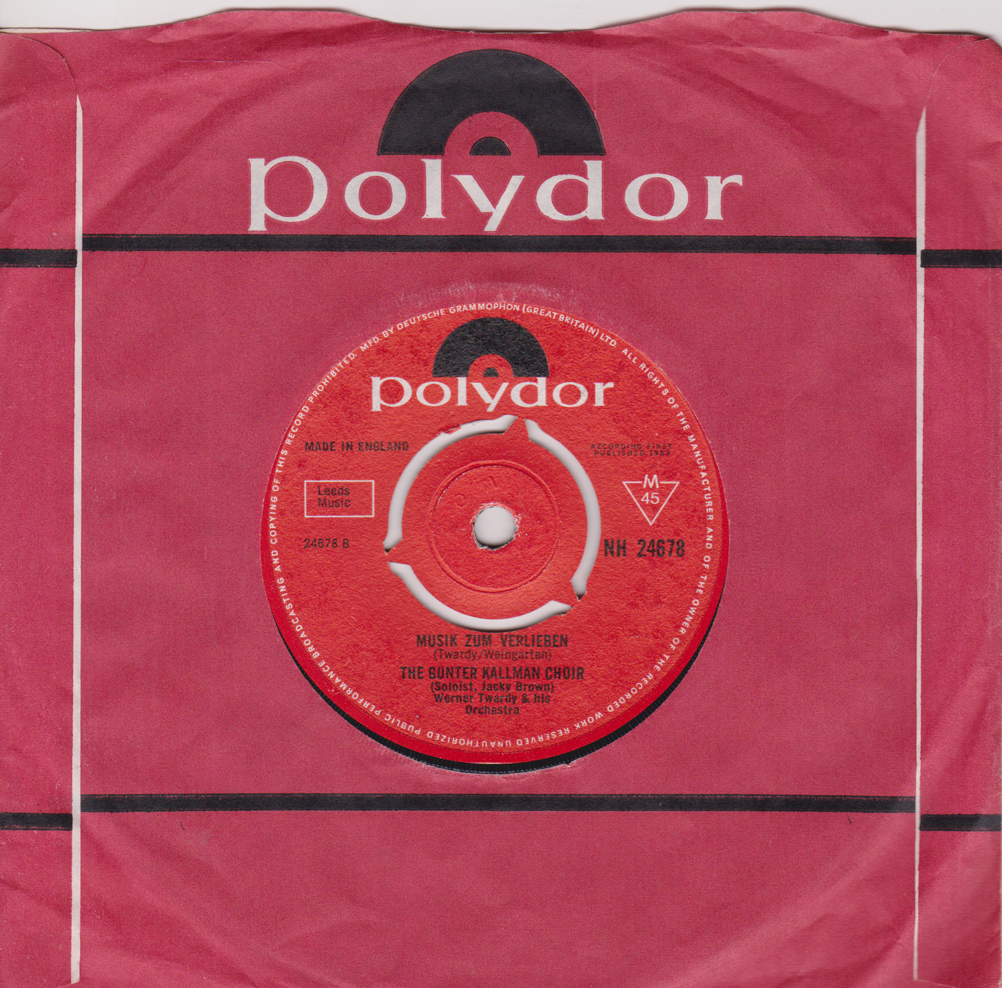 The Günter Kallmann Choir – Elisabeth-Serenade (Polydor 1964) 7" vinyl single VG/VG