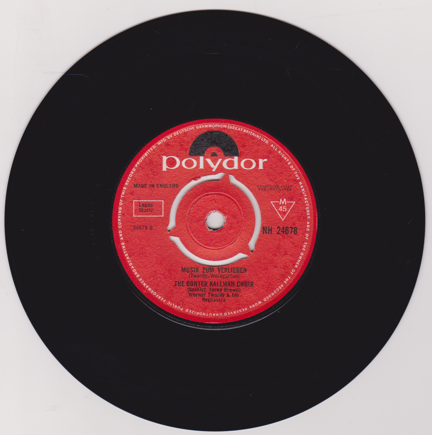 The Günter Kallmann Choir – Elisabeth-Serenade (Polydor 1964) 7" vinyl single VG/VG