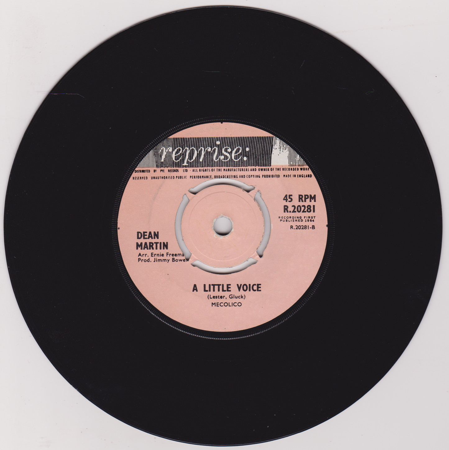 Dean Martin – Everybody Loves Somebody (Reprise 1964) 7" vinyl single VG/-