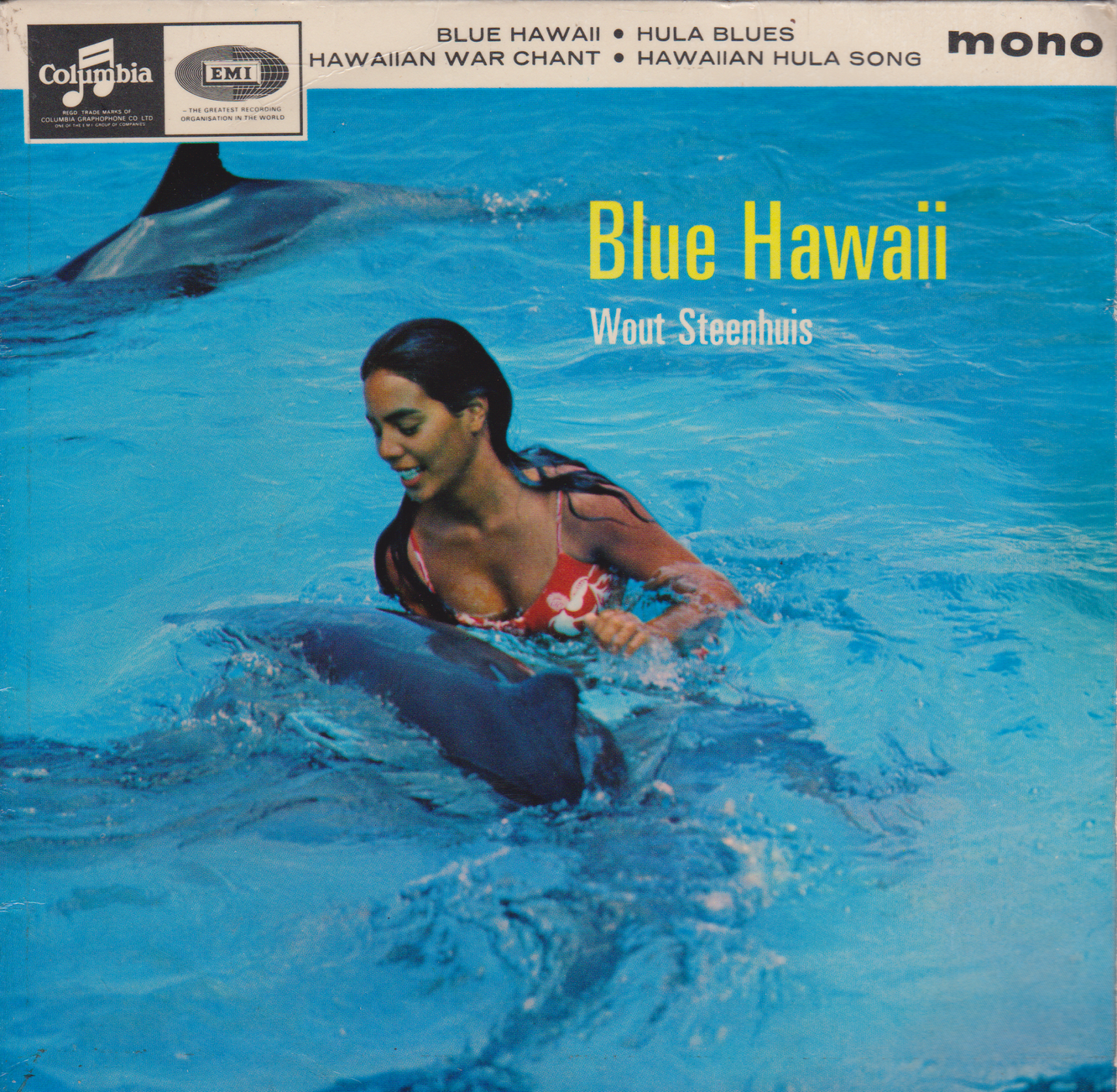 Wout Steenhuis – Blue Hawaii (Columbia 1964) 7" vinyl P/S EP VG/VG jukebox centre