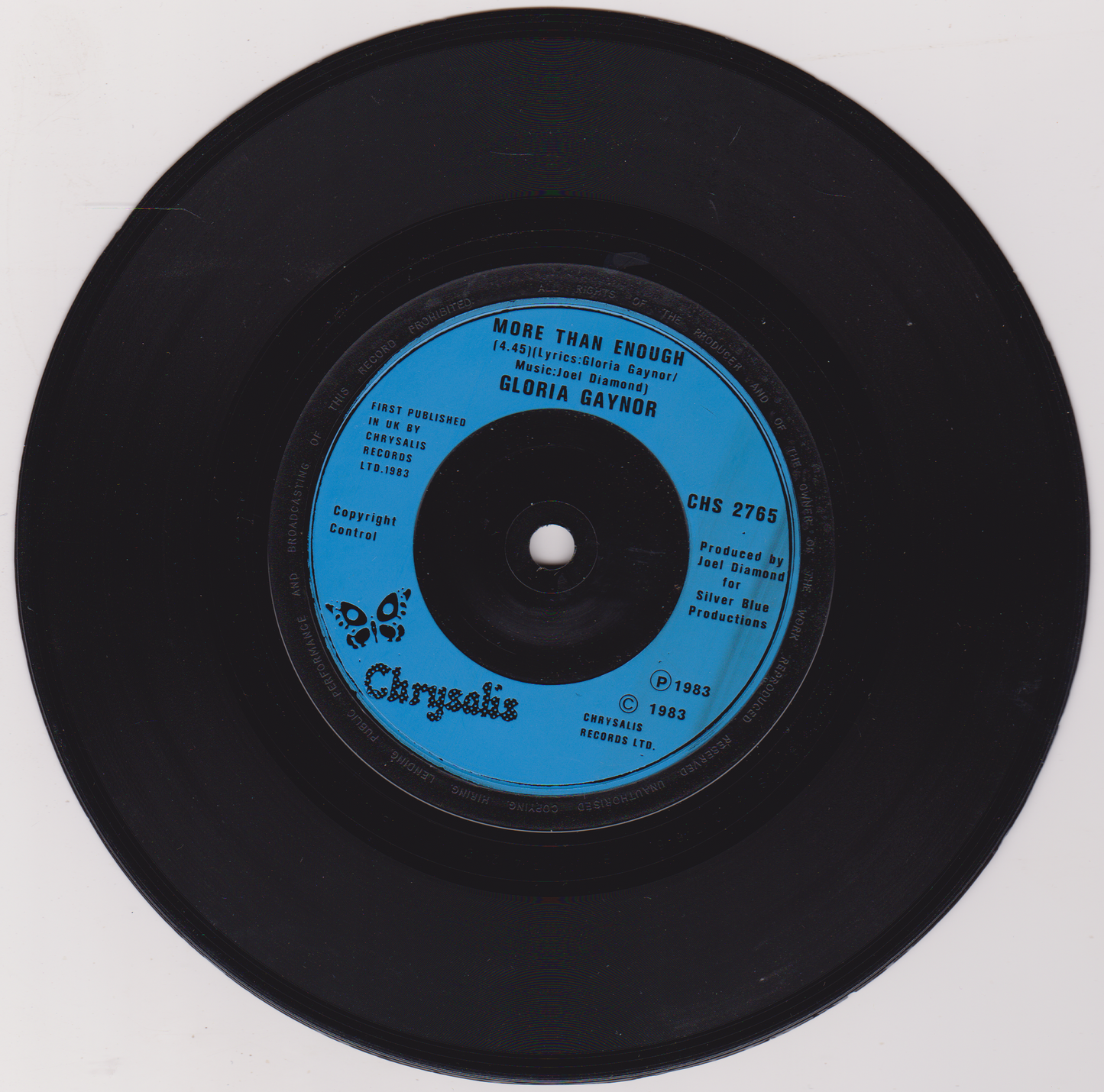 Gloria Gaynor - I Am What I Am (Chrysalis 1983) 7" vinyl P/S single VG/G+