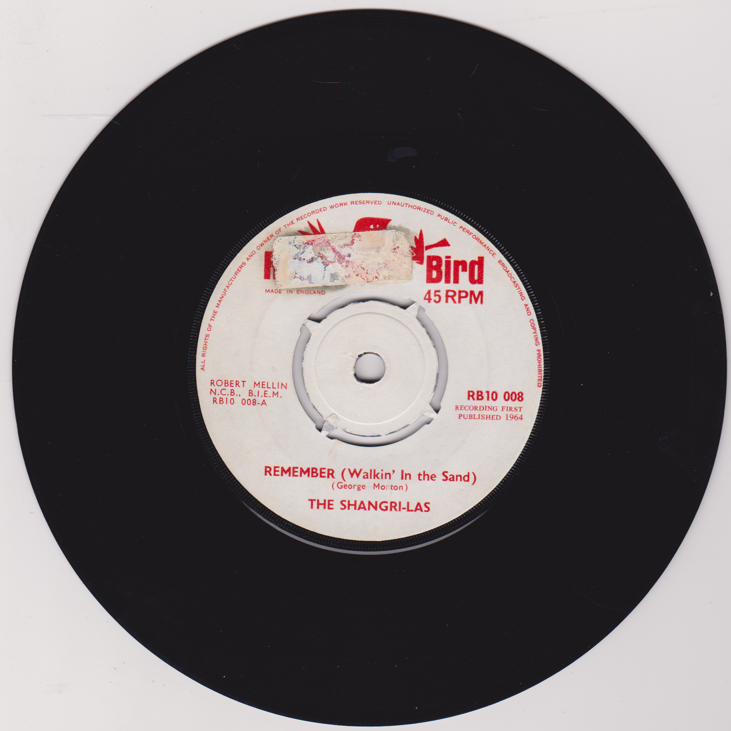 Shangri-Las – Remember (Walkin' In The Sand) (Red Bird 1964) 7" vinyl single VG/-