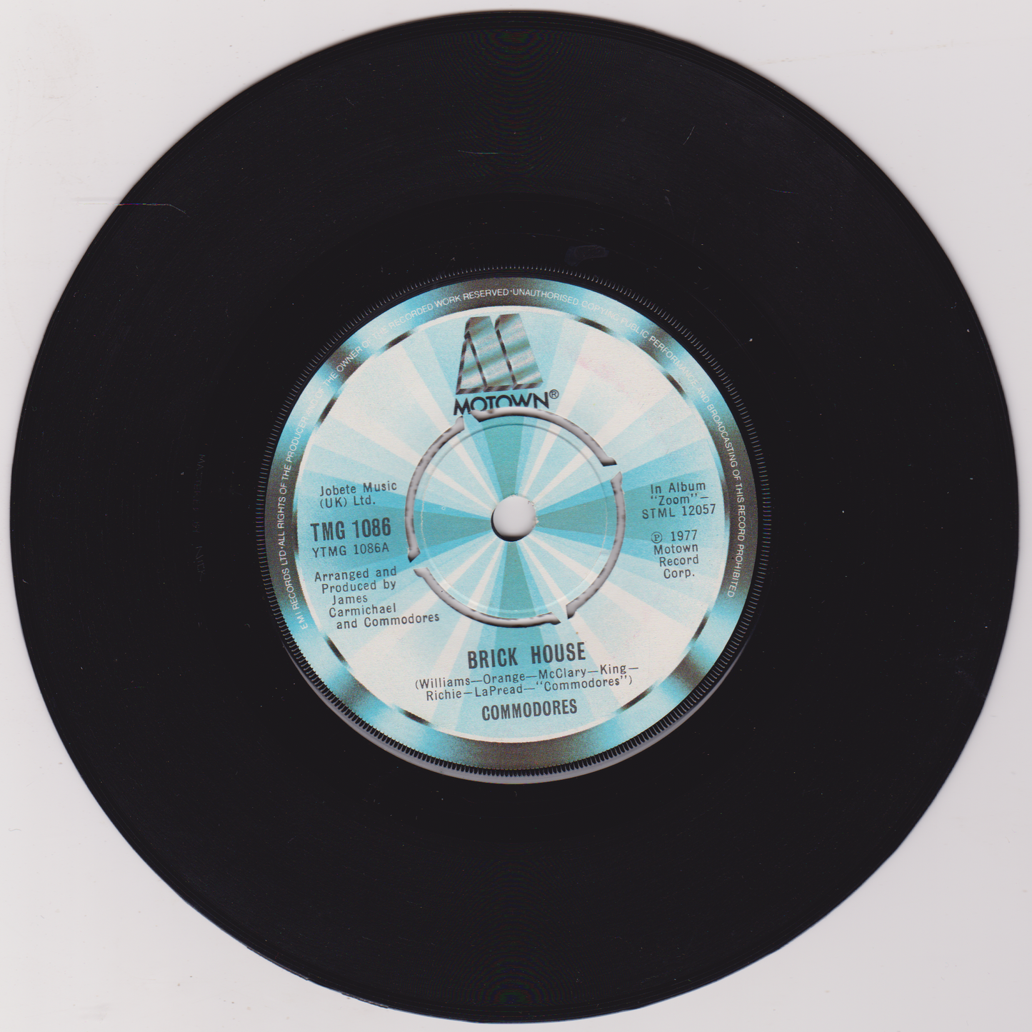 Commodores – Brick House (Motown 1977) 7" vinyl single VG/-