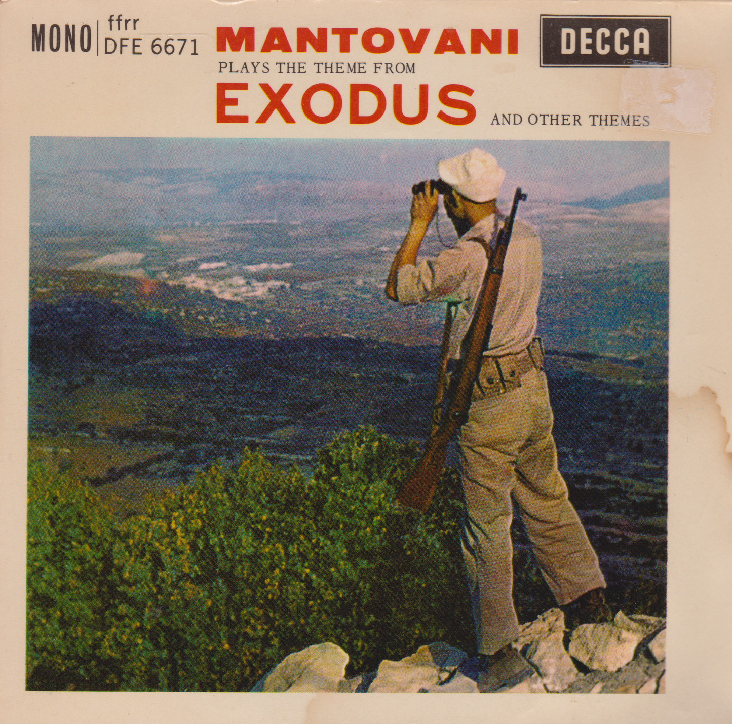 Mantovani – Plays The Theme From Exodus And Other Themes (Decca 1961) 7" vinyl P/S EP VG/VG