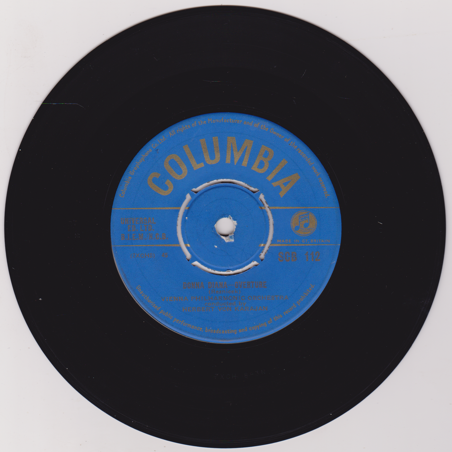 Vienna Philharmonic Orchestra, Karajan – Wine, Women And Song, Op. 333 7" vinyl single VG/VG