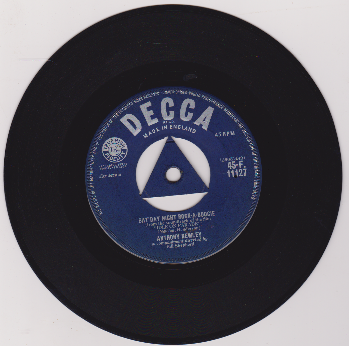 Anthony Newley - I've Waited So Long (Decca) 7" vinyl single VG/VG
