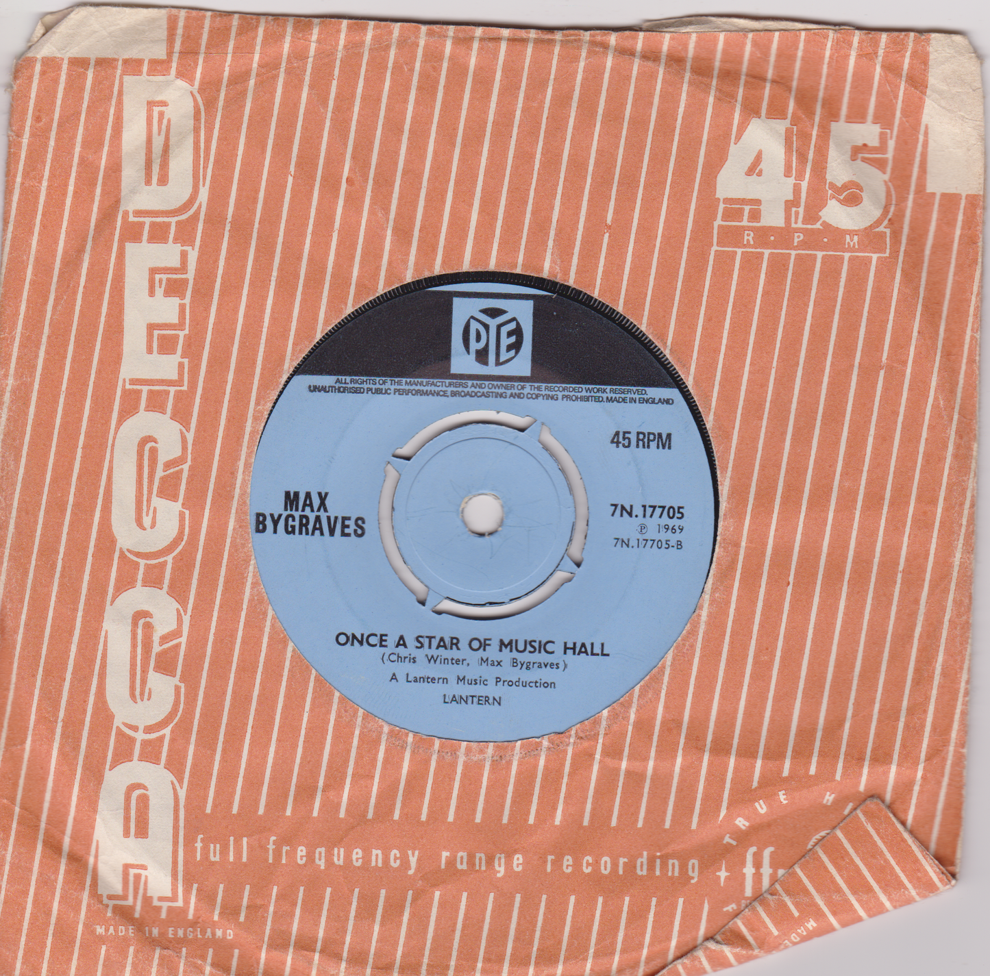 Max Bygraves – You're My Everything (Pye 1959) 7" vinyl single VG/-