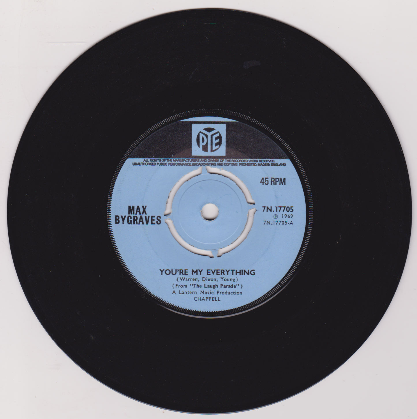 Max Bygraves – You're My Everything (Pye 1959) 7" vinyl single VG/-