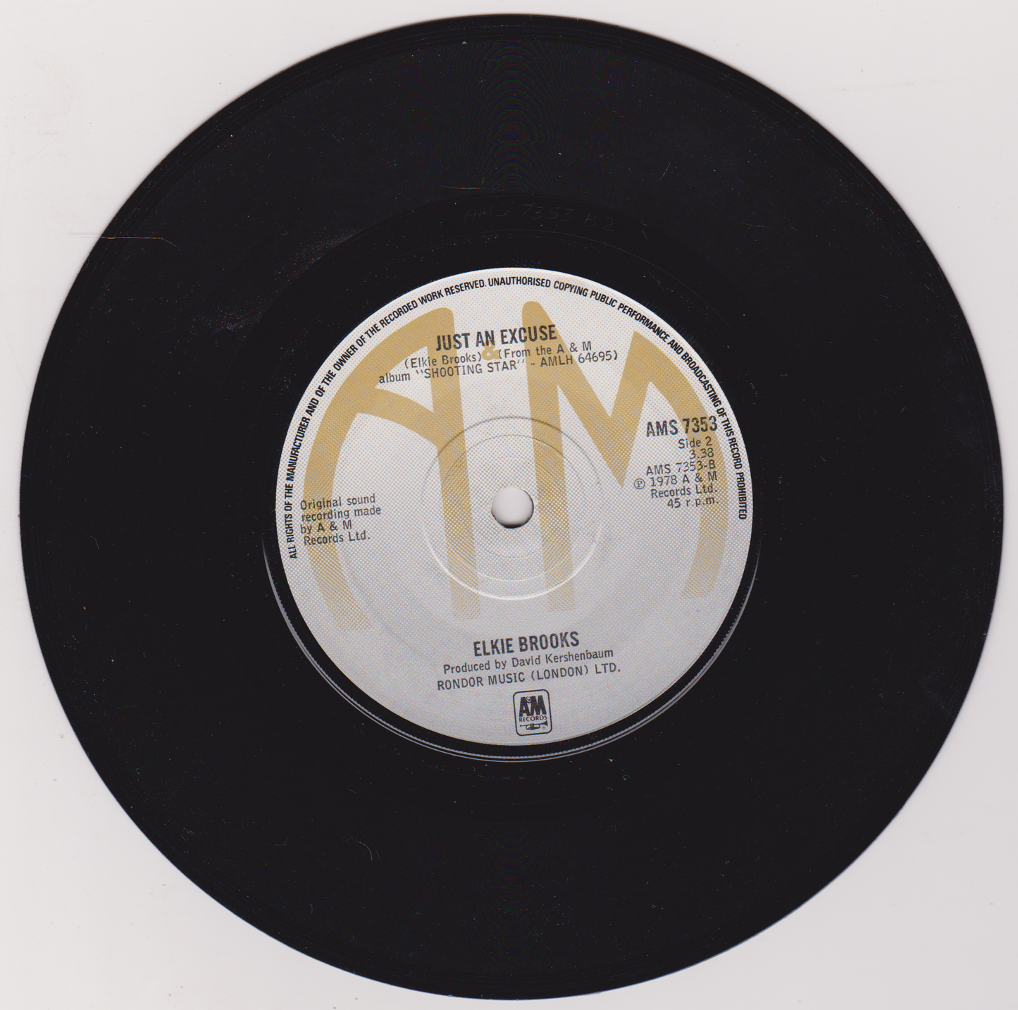Elkie Brooks - Only Love Can Break Your Heart (A&M, 1978) 7" vinyl single VG/VG