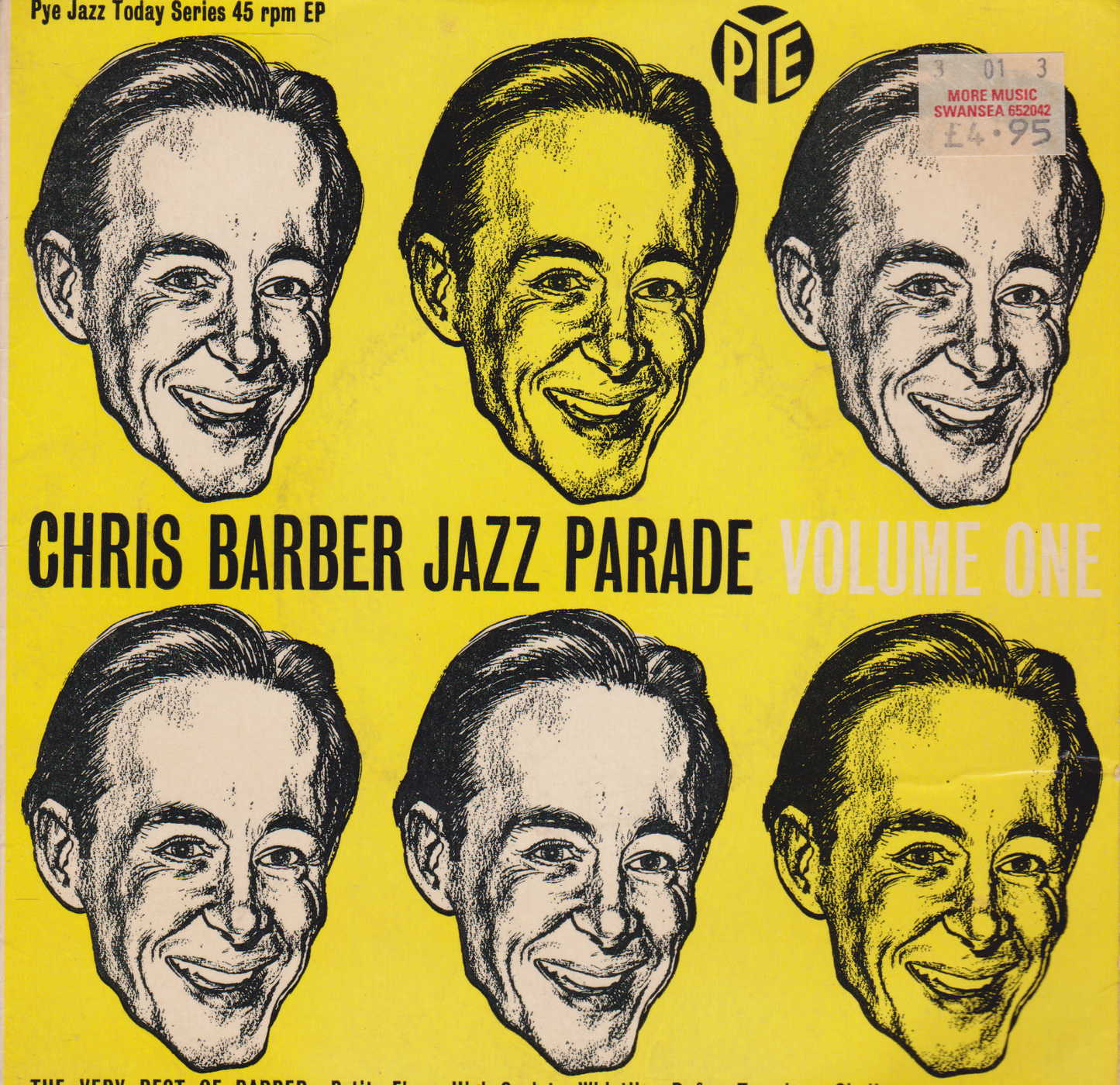 Chris Barber - Chris Barber Jazz Parade Volume One (Pye) 7" vinyl EP VG/VG