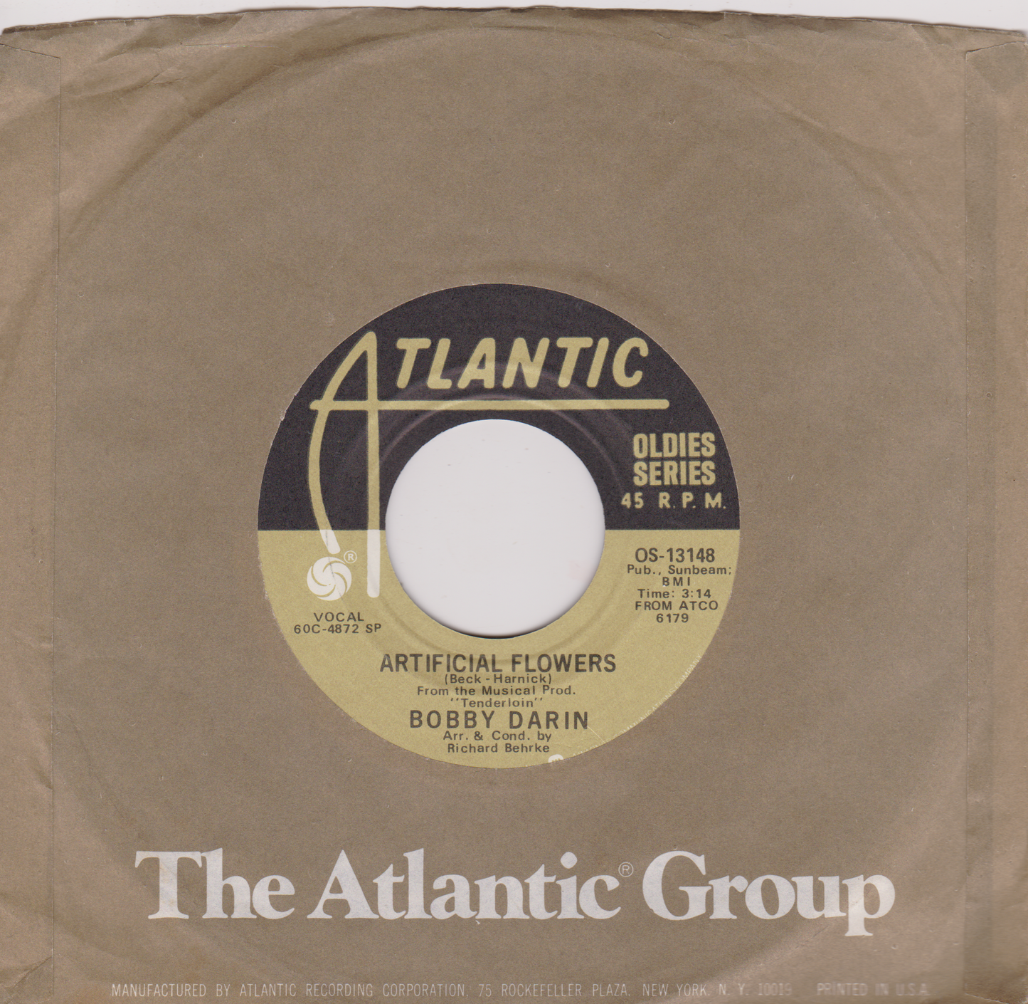 Bobby Darin – Multiplication (Atlantic) 7" vinyl single VG/VG US jukebox