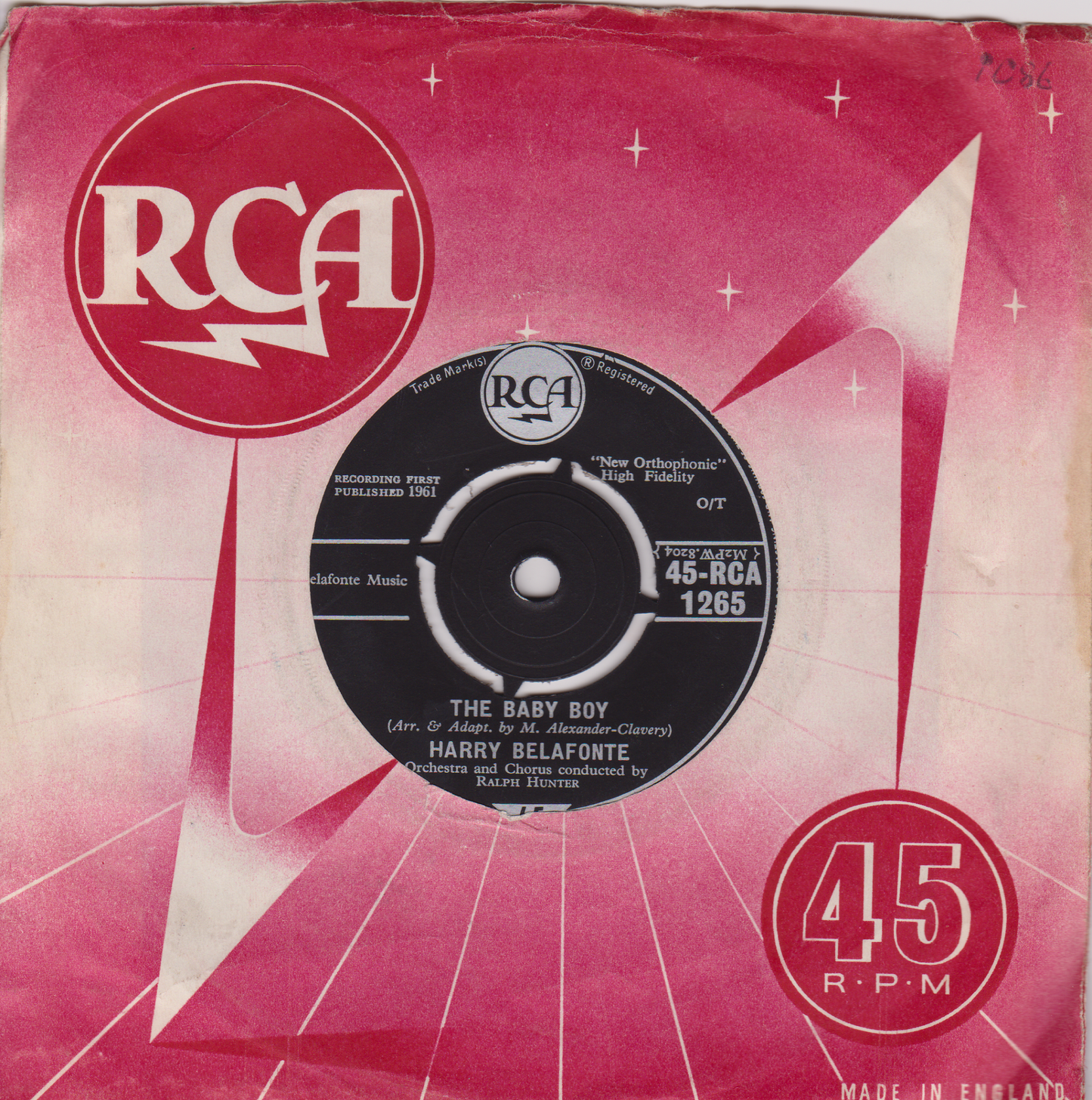 Harry Belafonte – Kingston Market (RCA 1961) 7" vinyl single VG/VG
