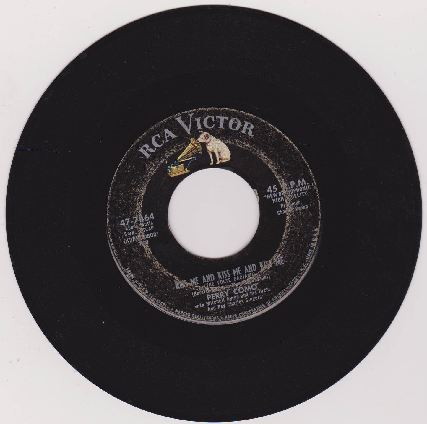 Perry Como – Tomboy (RCA 1959) 7" vinyl US single VG/- jukebox