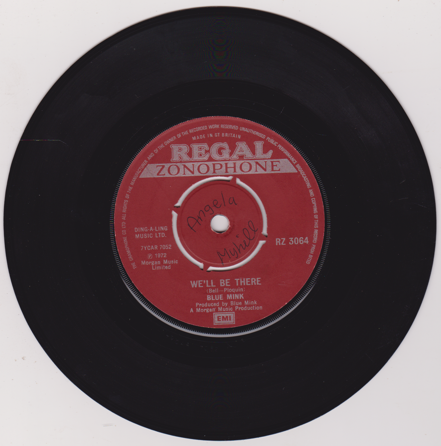 Blue Mink - Stay With Me (Regal Zonophone 1972) 7" vinyl single VG/-