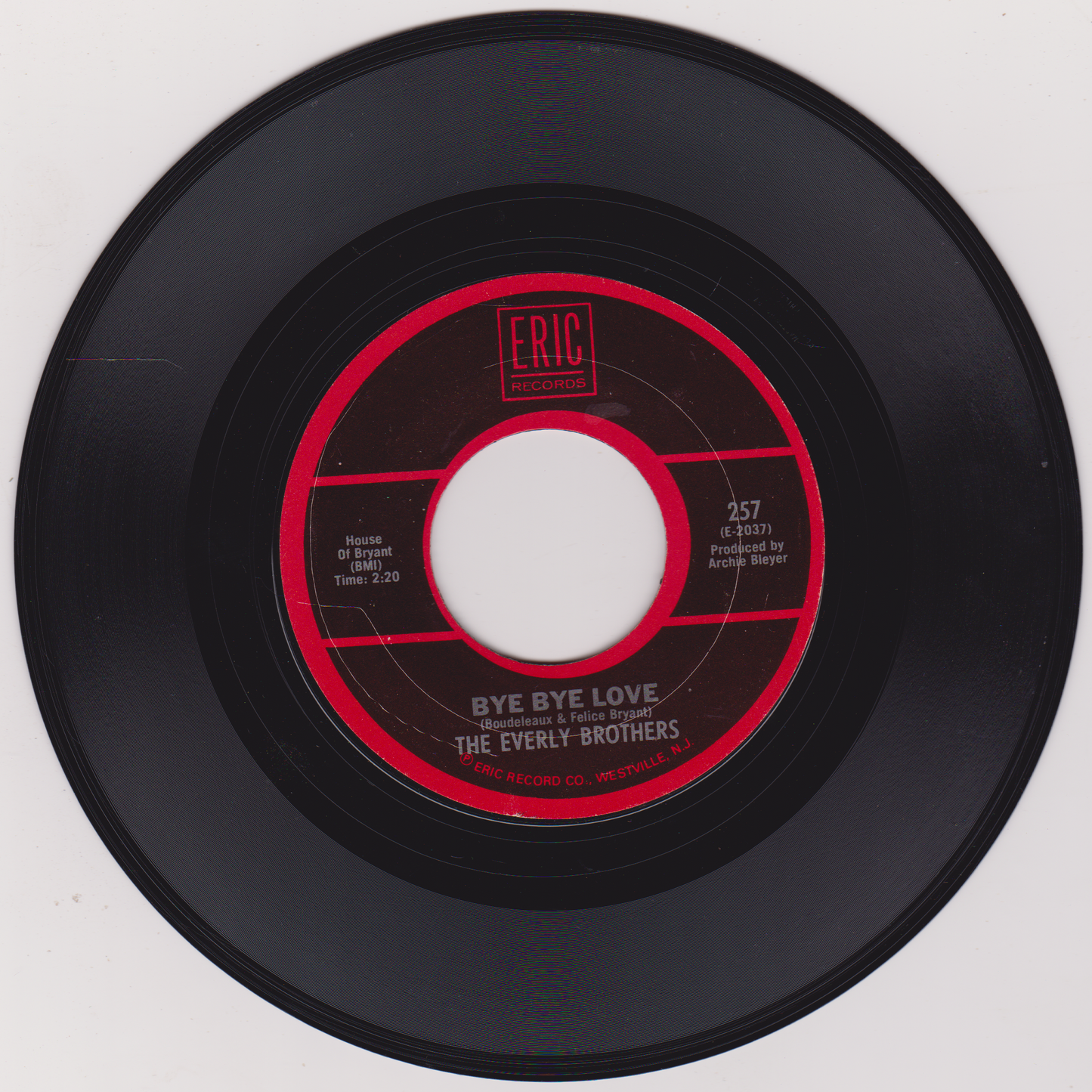 The Everly Brothers - Bye Bye Love (Eric 1983) 7" US vinyl G+/-
