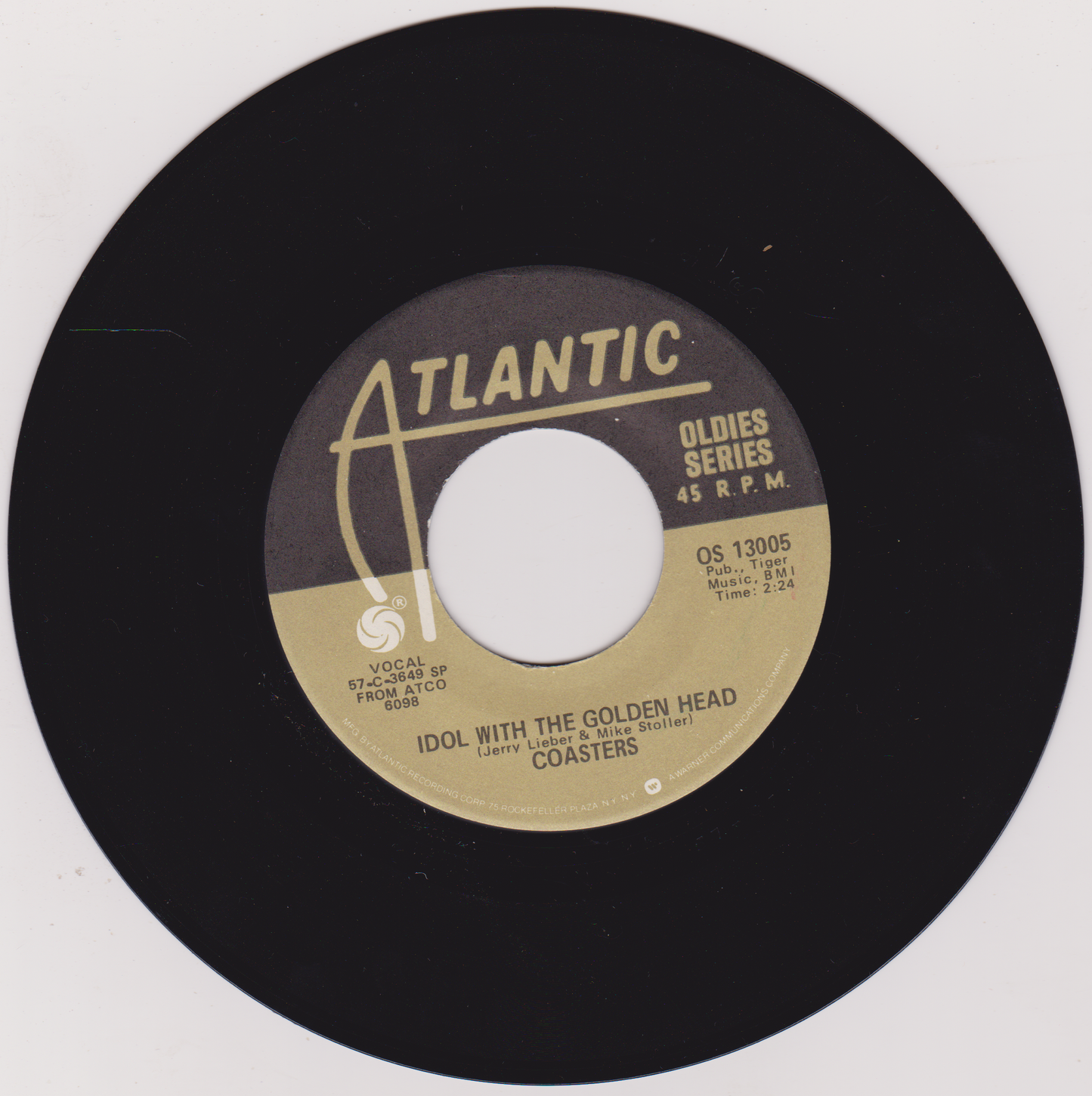 The Coasters – Poison Ivy (Atlantic) 7" vinyl US single VG/VG jukebox centre
