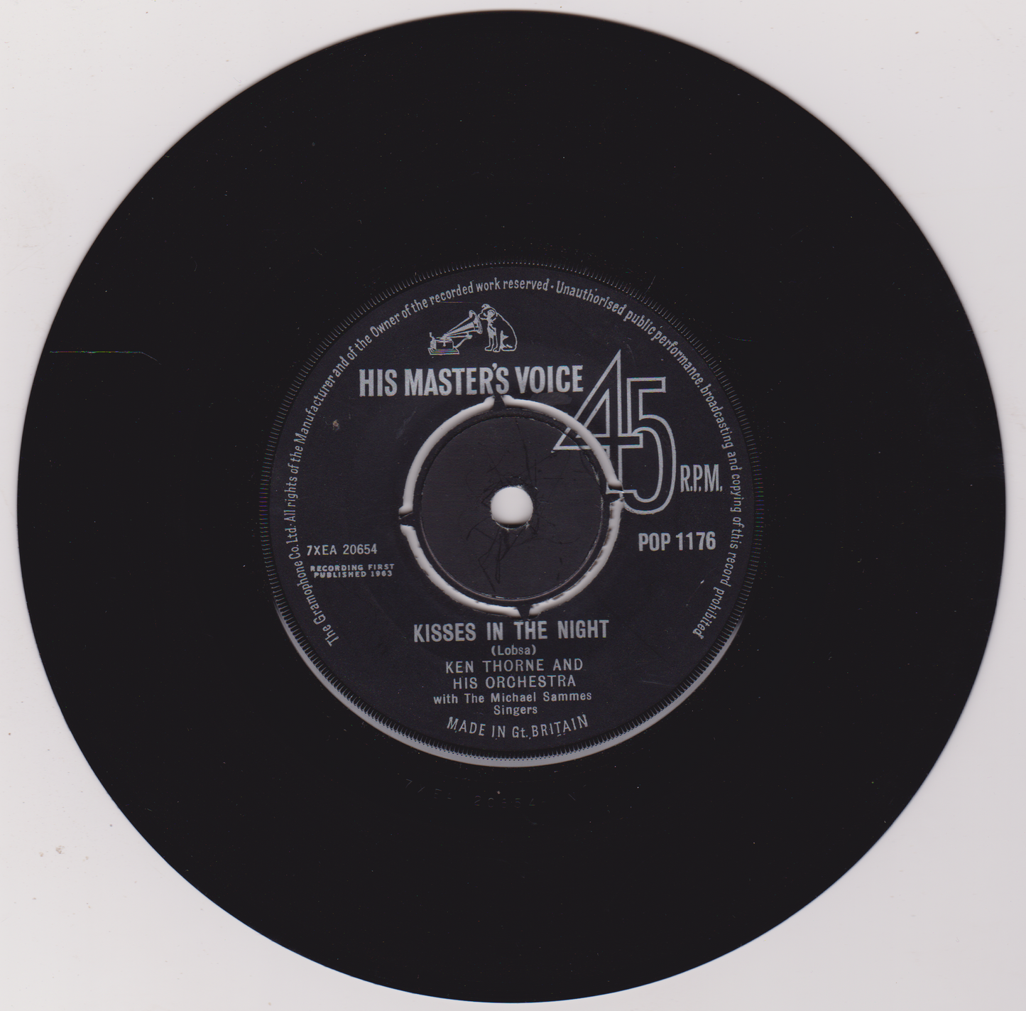 Ken Thorne - Theme From Film "The Legion's Last Patrol" (HMV 1963) 7" vinyl single VG/-