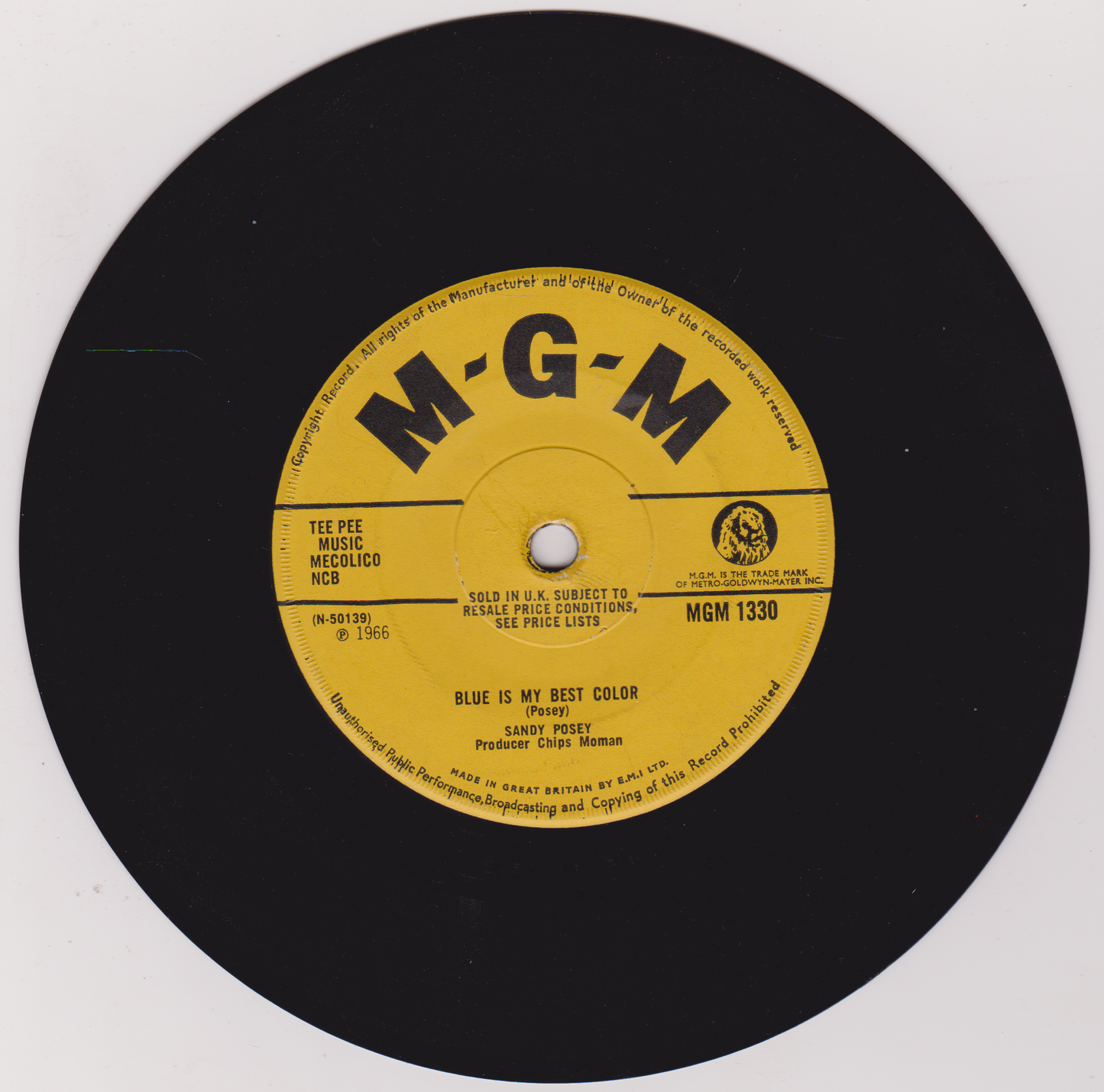 Sandy Posey – Single Girl (MGM 1966) 7" vinyl single VG/-