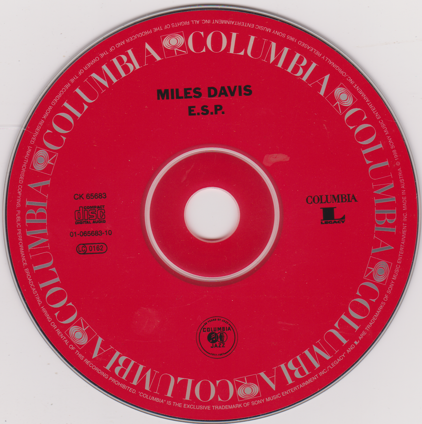 Miles Davis – E.S.P. (Columbia 1998) CD album reissue