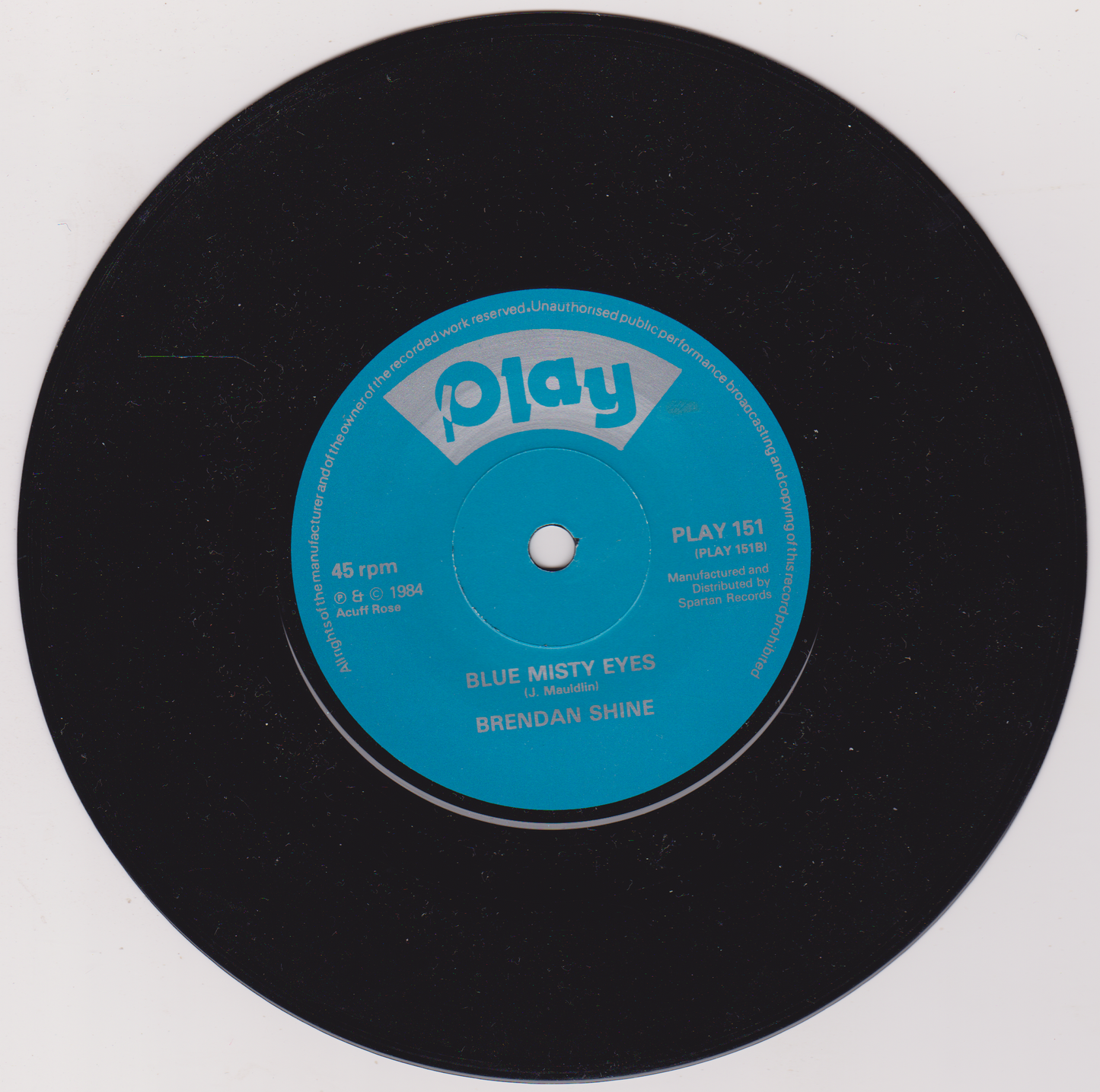 Brendan Shine - Nancy Myles (Play, 1984) 7" vinyl P/S single VG/G+