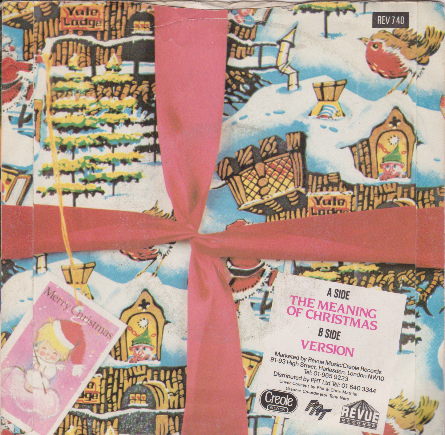 Boris Gardiner – The Meaning Of Christmas (Revue 1986) 7" vinyl P/S single VG/VG