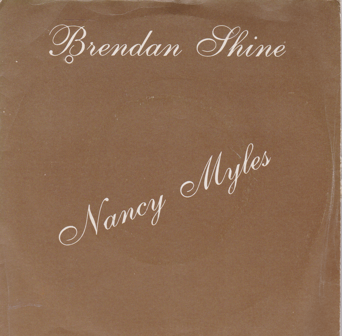 Brendan Shine - Nancy Myles (Play, 1984) 7" vinyl P/S single VG/G+
