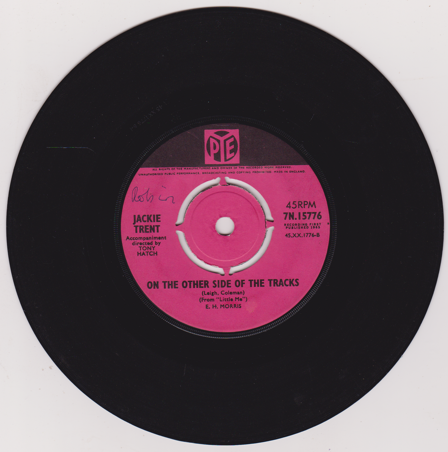 Jackie Trent – Where Are You Now (Pye 1965) 7" vinyl single VG/-