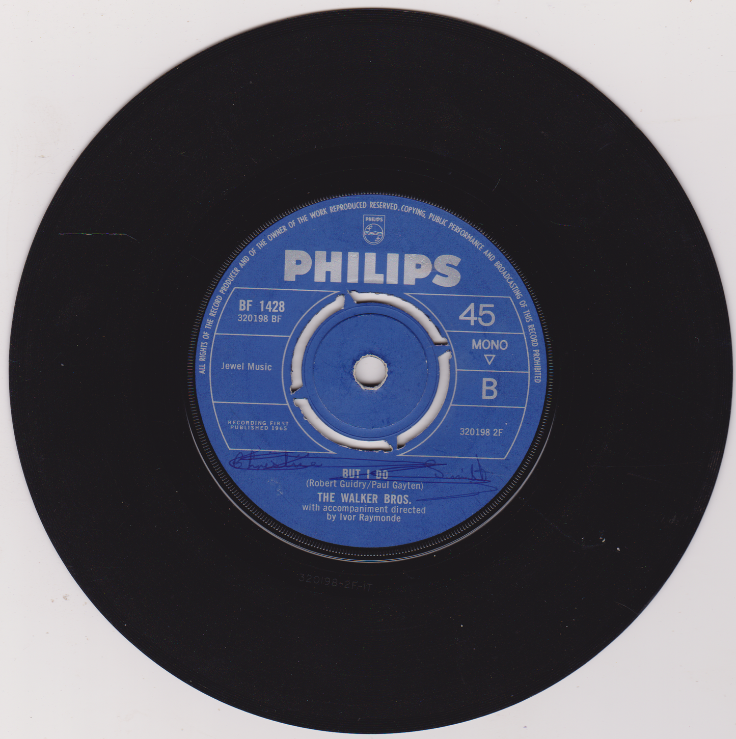 The Walker Brothers – Make It Easy On Yourself (Philips 1965) 7" vinyl single G+/-