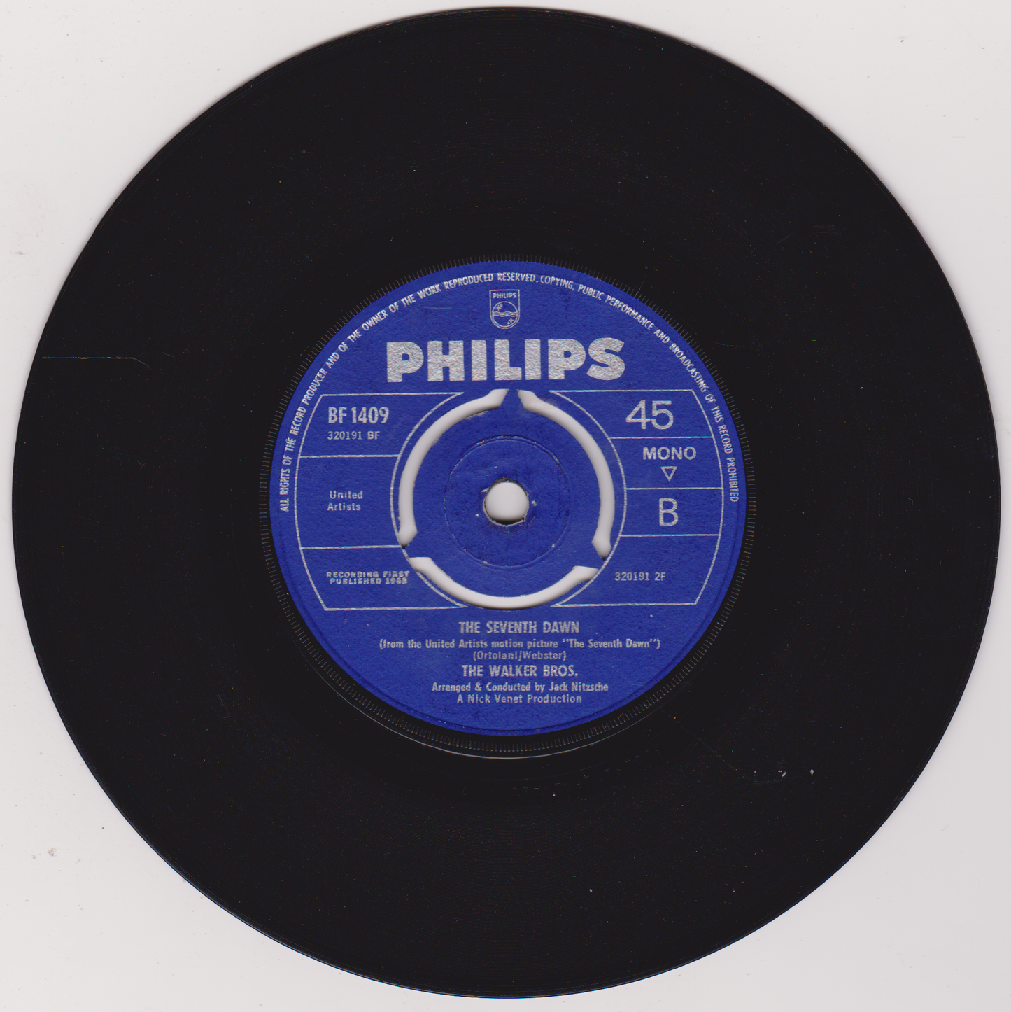 The Walker Brothers – Love Her (Philips 1965) 7" vinyl single VG/-
