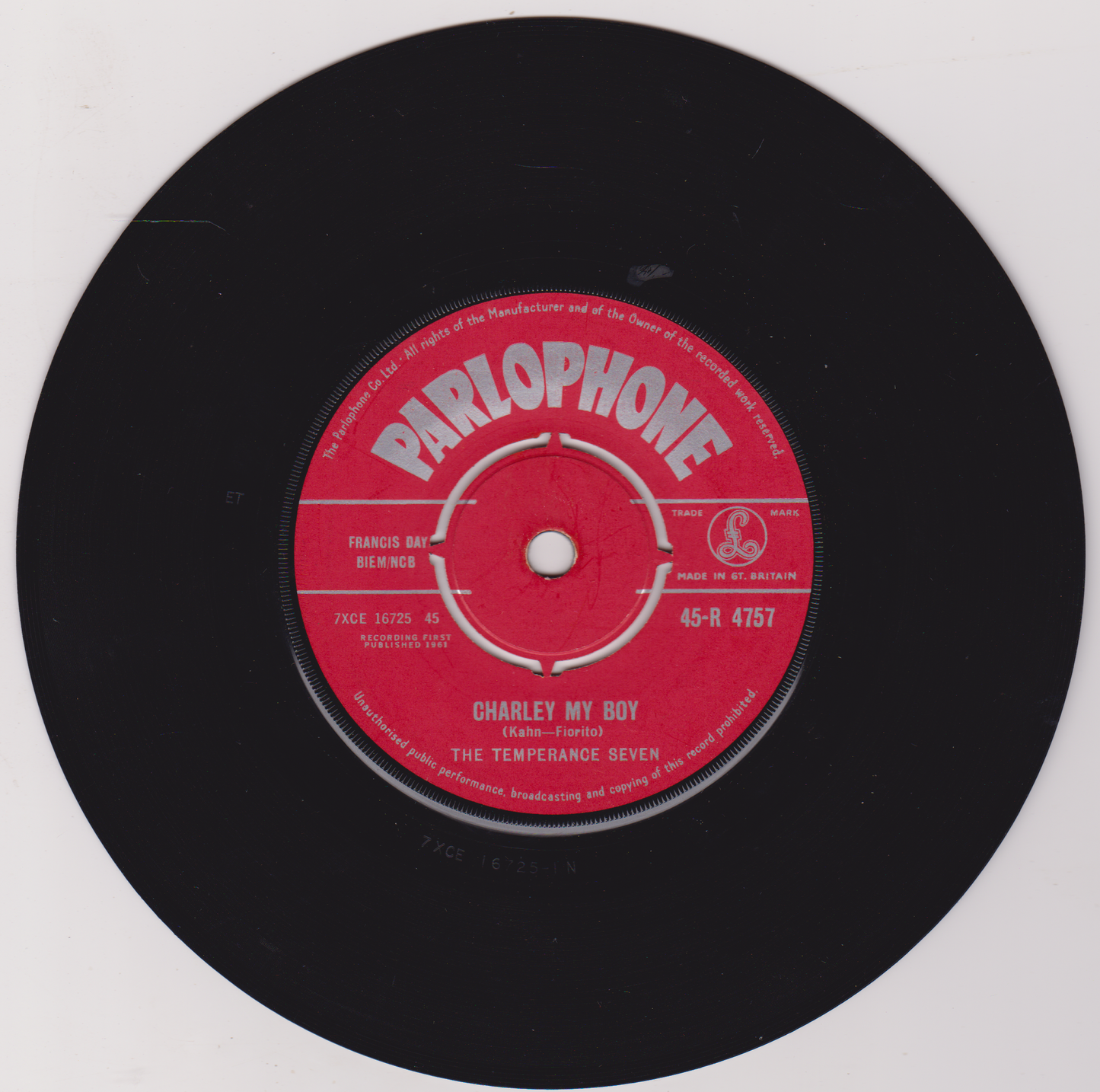 The Temperance Seven – You're Driving Me Crazy (Parlophone 1961) 7" vinyl single VG/-