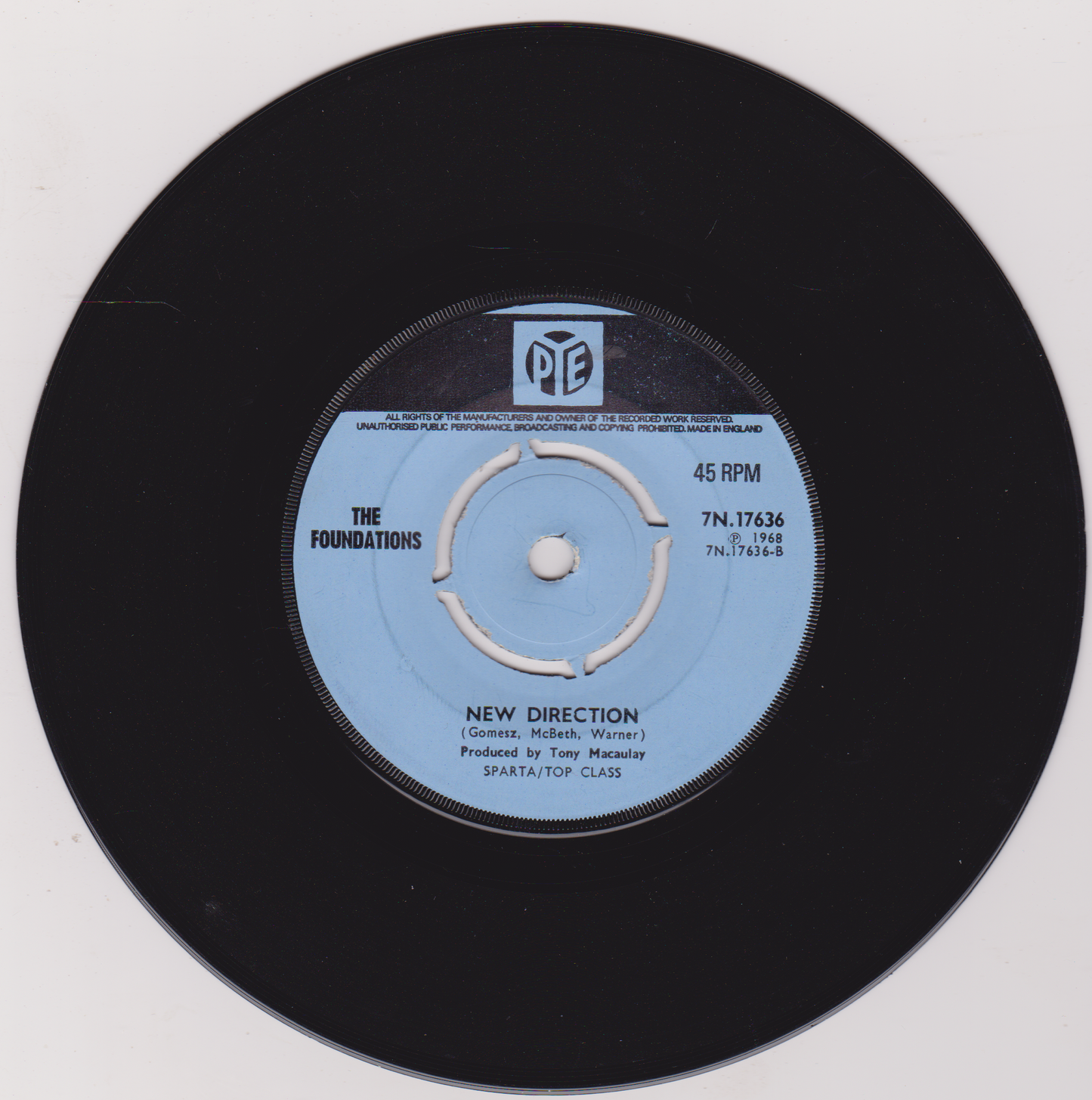The Foundations – Build Me Up Buttercup (Pye 1968) 7" vinyl single VG/VG