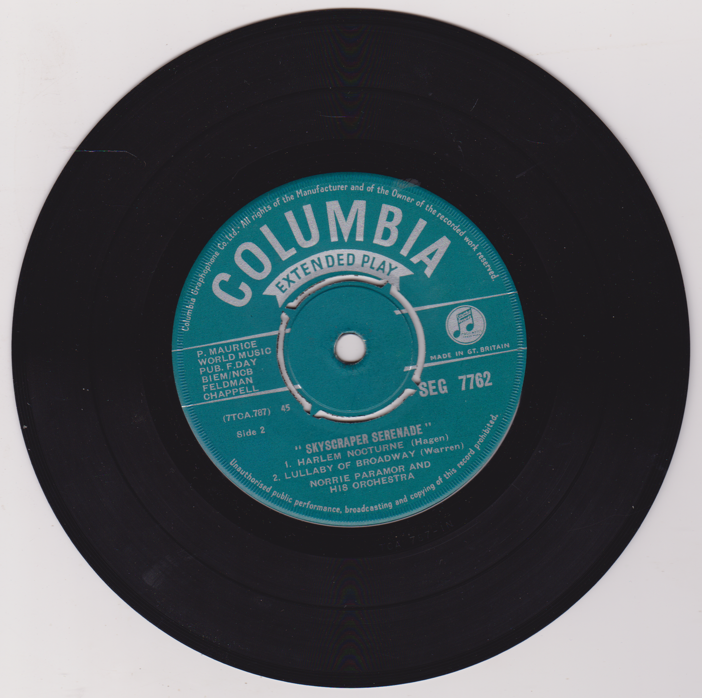 Norrie Paramor And His Orchestra – Skyscraper Serenade (Columbia) 7" vinyl EP VG/-