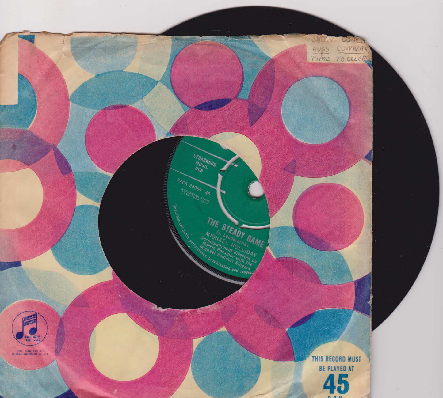 Michael Holliday – Starry Eyed (Columbia 1959) 7" vinyl single VG/-