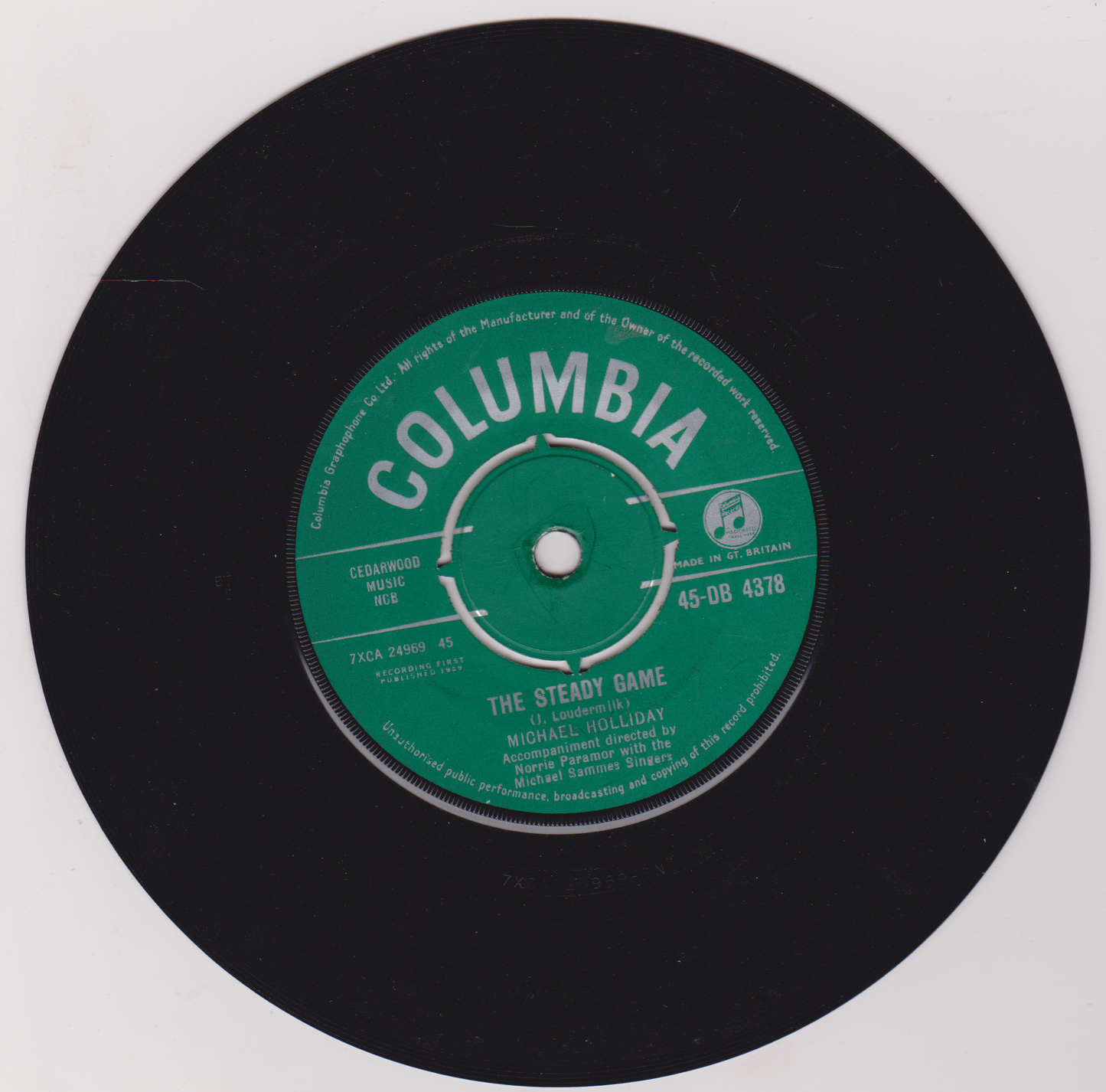 Michael Holliday – Starry Eyed (Columbia 1959) 7" vinyl single VG/-
