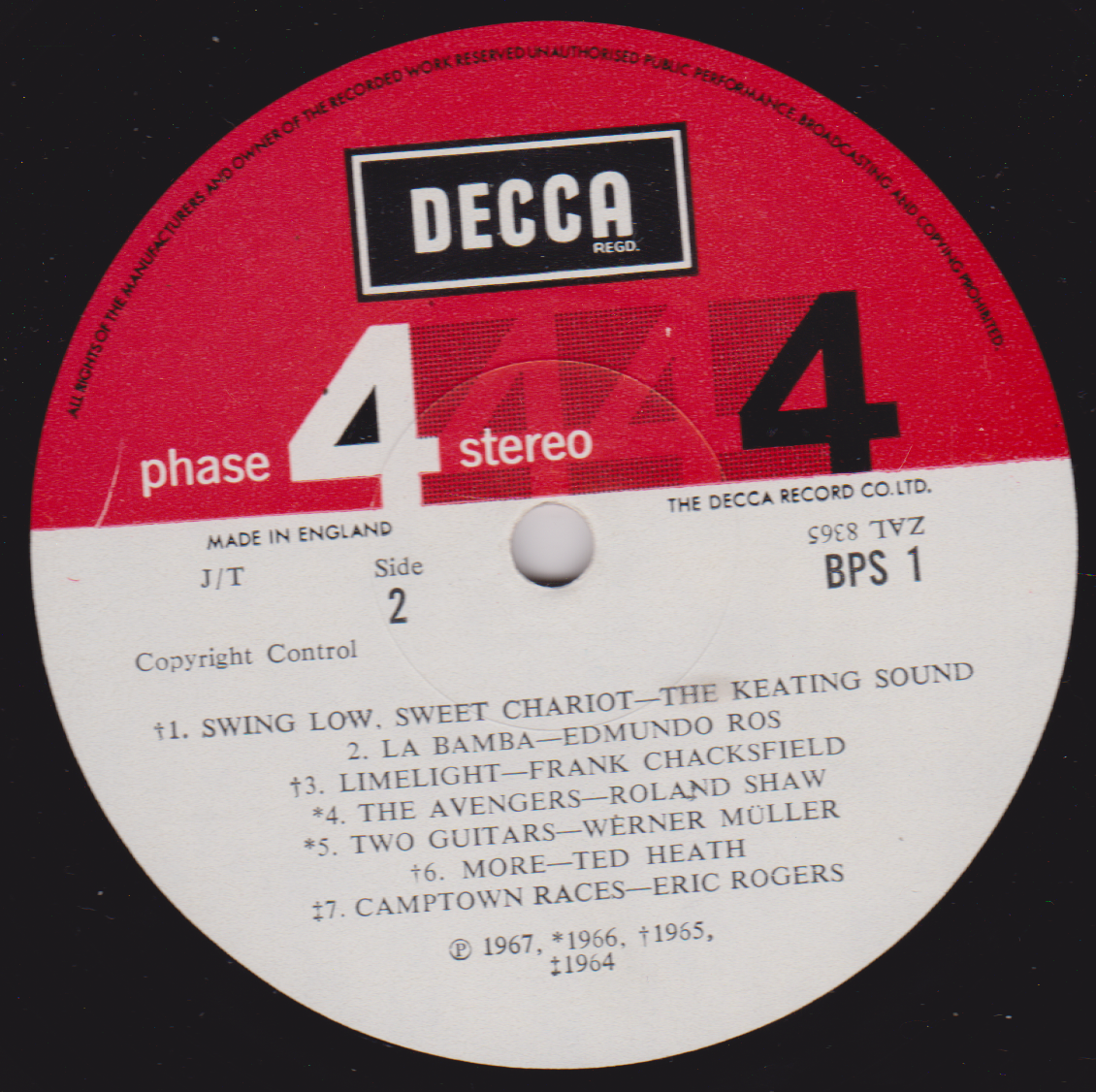 Various – Focus On Phase 4 Stereo (Decca 1968) 12" vinyl LP VG/VG
