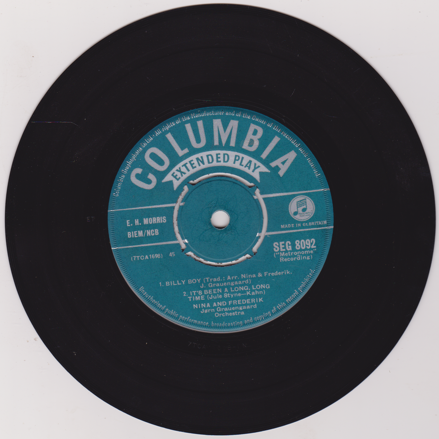 Nina & Frederik – Man Man Is For Woman Made (Columbia, 1961) 7" vinyl EP G+/VG