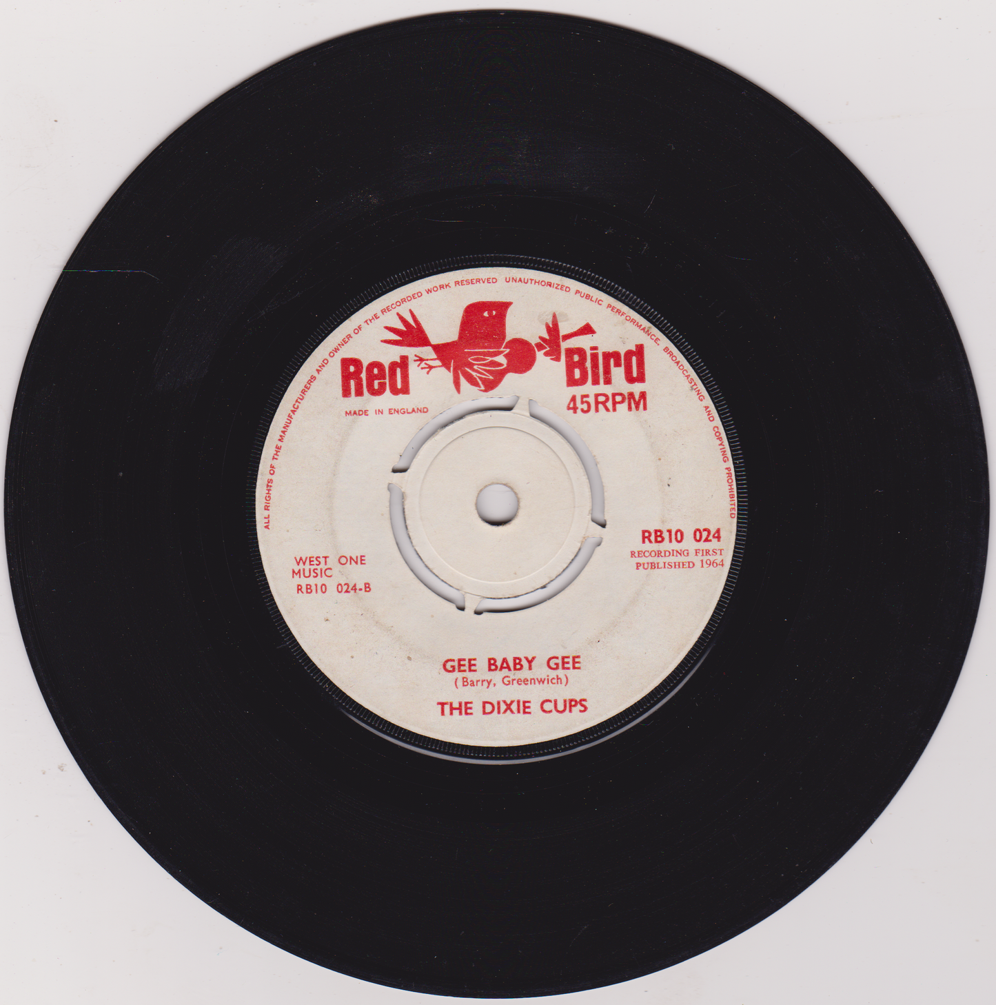 The Dixie Cups – Iko Iko (Red Bird 1964) 7" vinyl single G+/-
