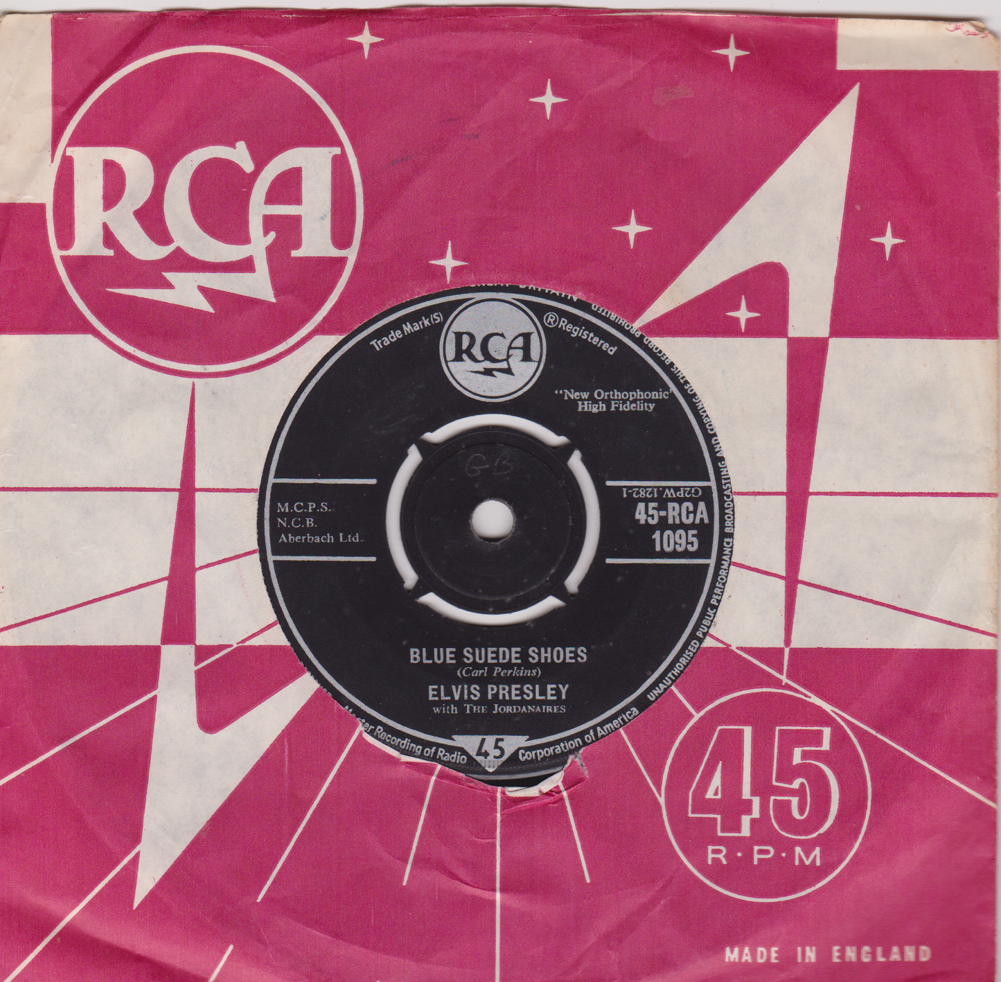 Elvis Presley - Hound Dog (RCA 1961) 7" vinyl single VG/VG RE