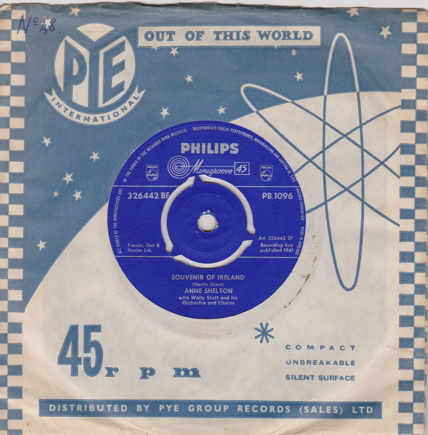 Anne Shelton - Sailor (Philips 1961) 7" vinyl single VG/-